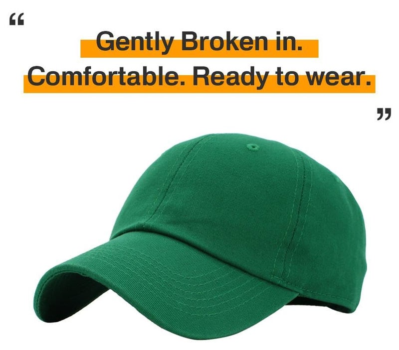 KBETHOS KB-LOW KGN Classic Cotton Dad Hat Adjustable Plain Cap. Polo Style Low Profile (Unstructured) (Classic) Kelly Green Adjustable - Image 4